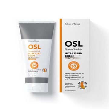 Osl - Omega Skin Lab Ultra Fluide Color Spf50+ Güneş Koruyucu Krem 50 ml -Brown