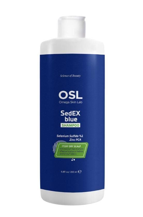 OSL- Omega Skin Lab SedEX Blue Kepeğe Karşı Etkili Bakım Şampuanı 200 ml