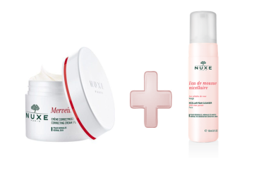 Nuxe Merveillance Expert Yüz Bakım Kremi 50 ml + Nuxe Eau De Mousse Micellaire Rose Yüz Temizleme Köpüğü 150 ml