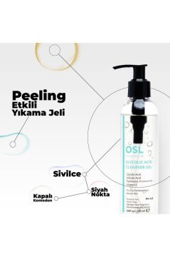 Osl Omega Skin Lab Glikolik Makyaj ve Yüz Temizleme Jeli 200 ml