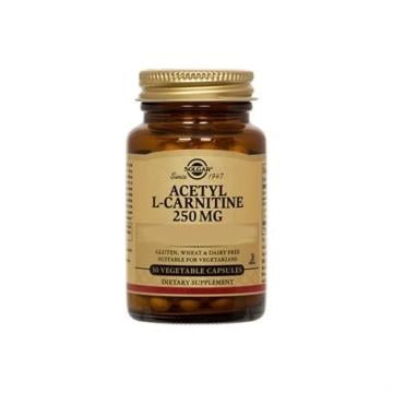 Solgar  Acetyl L-Carnitine 250 mg 30 Bitkisel Kapsül