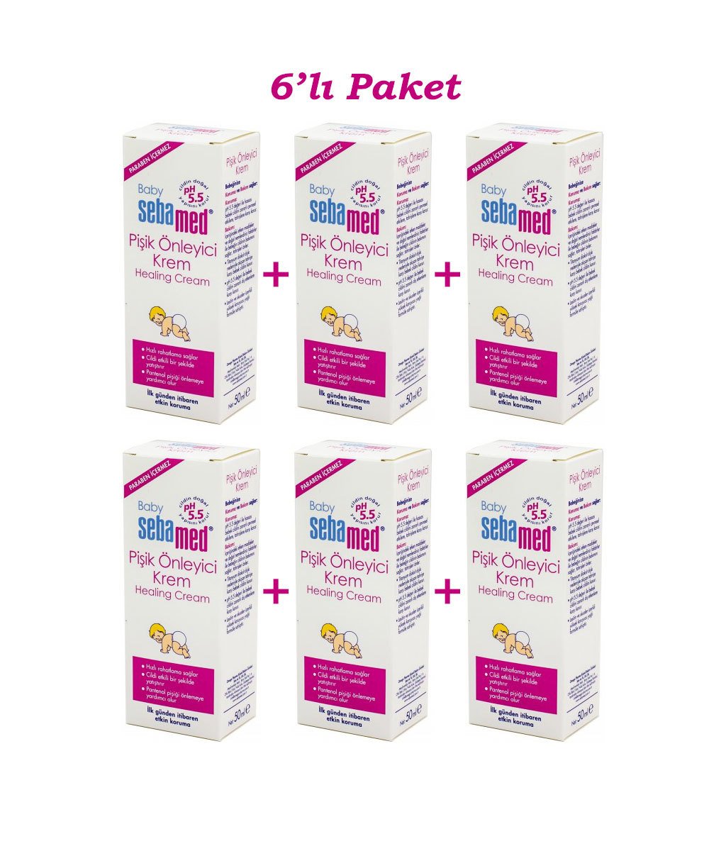 Sebamed Baby Healing Bebek Pişik Önleyici Krem 50 ml 6'lı