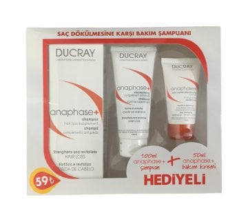 Ducray Anaphase Plus 200 ml + Shampoo 100 ml + Conditioner 50 ml Set Şampuan