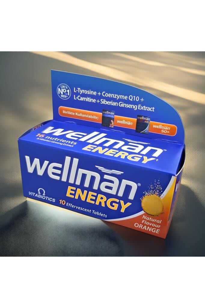 Vitabiotics Wellman Energy Portakal Aromalı 10 Efervesan Tablet