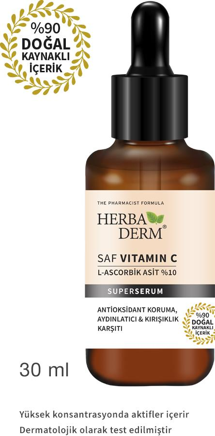 Herbaderm Saf Vitamin C Superserum Yüz Serumu 30 m