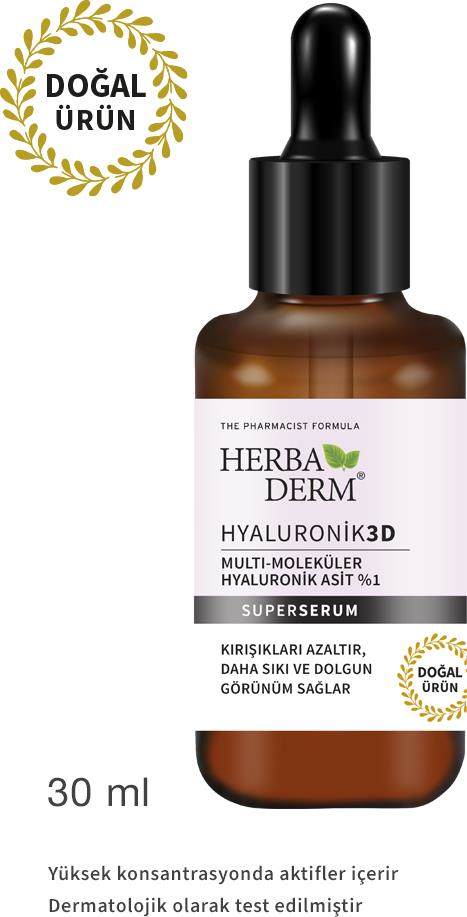 Herbaderm Hyaluronik 3D Superserum Yüz Serumu 30 m