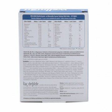 Vitabiotics Wellman Erkek İçin 30 Tablet