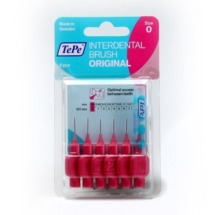TePe Blister 6 lı Pembe 0.4 mm Ara Yüz Fırçası