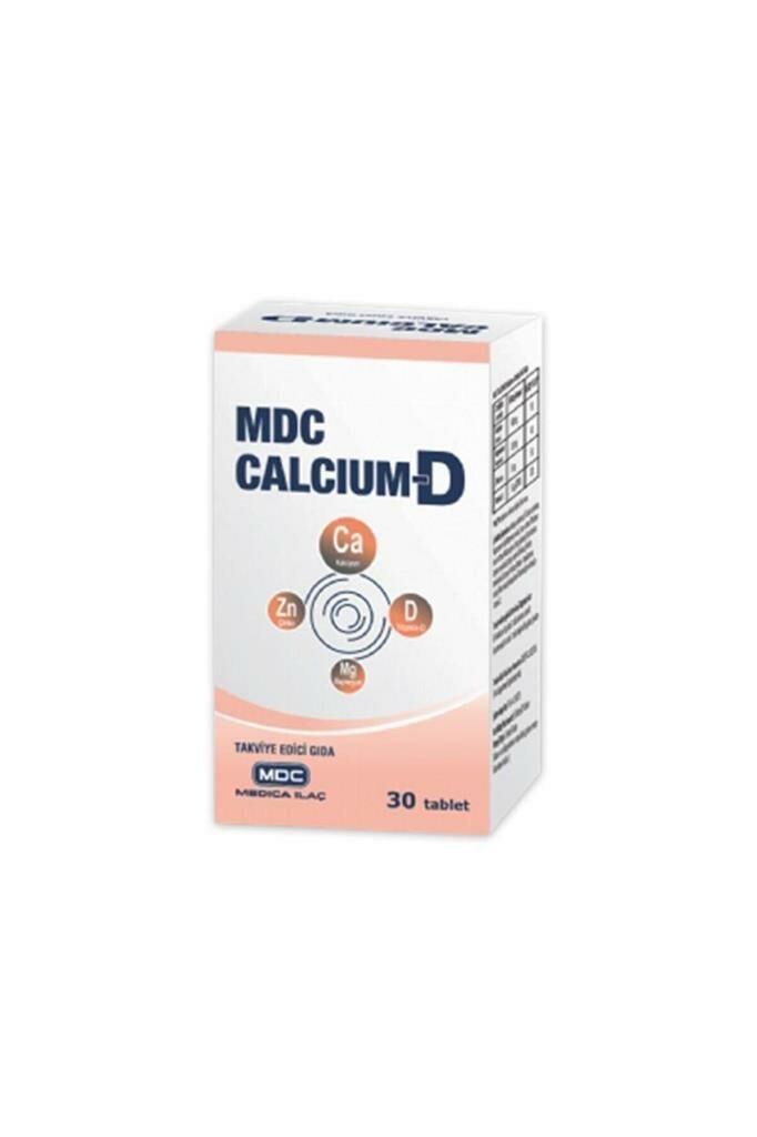 MDC Calcium-D Ca Zn Mg D3 İçeren Takviye Edici Gıda 30 Tablet