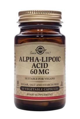 Solgar Alpha Lipoic Acid 60 mg 30 Bitkisel  Kapsül