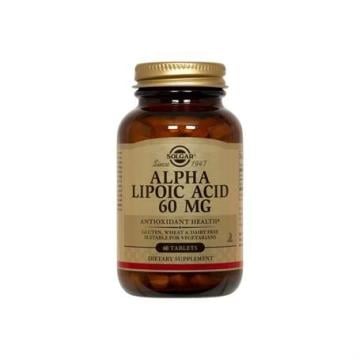 Solgar Alpha Lipoic Acid 60 mg 60 Bitkisel Kapsül
