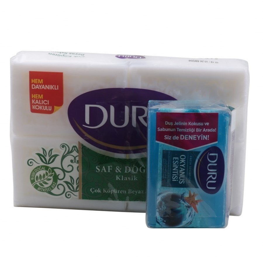 Duru Sabun Saf Ve Doğal Klasik 4x150 Gr + Duş Sabunu