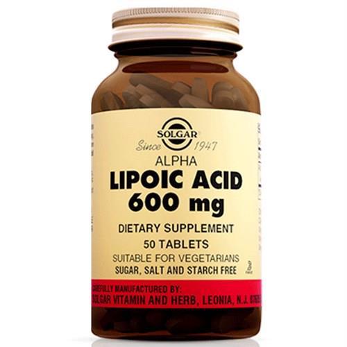 Solgar Alpha Lipoic Acid 600 mg 50 Kapsül SKT 03/2021