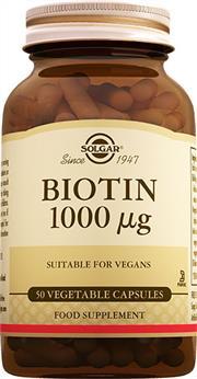 Solgar Biotin 100 mg 50 Kapsül SKT 05/2021