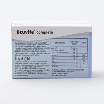 Bausch Lomb Ocuvite Complete 60 Kapsül