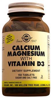 Solgar Calcium Magnesium With Vitamin D3 150 Tablet