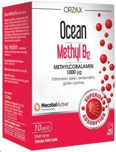 Orzax Ocean Methyl B12 10 ml Takviye Edici Gıda