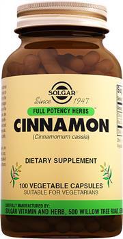 Solgar Cinnamon 100 Bitkisel Kapsül