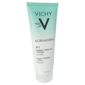 Vichy Normaderm Tri-Activ Cleanser 125 ml 3'ü 1 Arada Yüz Temizleyici
