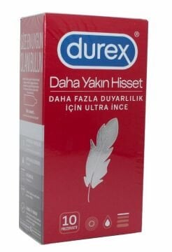 Durex Daha Yakın Hisset 10'lu Prezervatif Ultra İnce