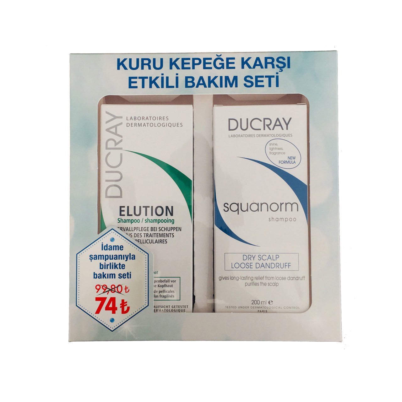 Ducray Kuru Kepeğe Karşı Etkili Bakım Seti