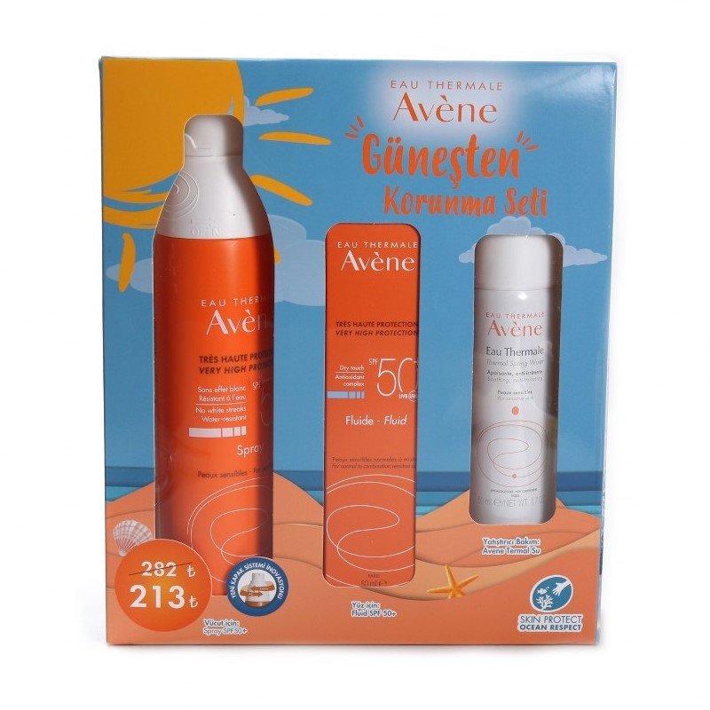 Avene Güneş Spray SPF 50+ Fluide SPF 50+ Termal Su 2020 SET