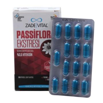 Zade Vital Passiflora Ekstresi İçeren Takviye Edici Gıda 30 Kapsül