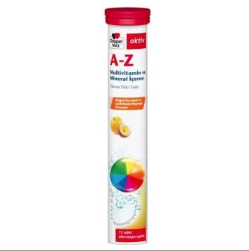 Doppel Herz A-Z Multivitamin ve Mineral İçeren Takviye Edici Gıda 15 Efervesan