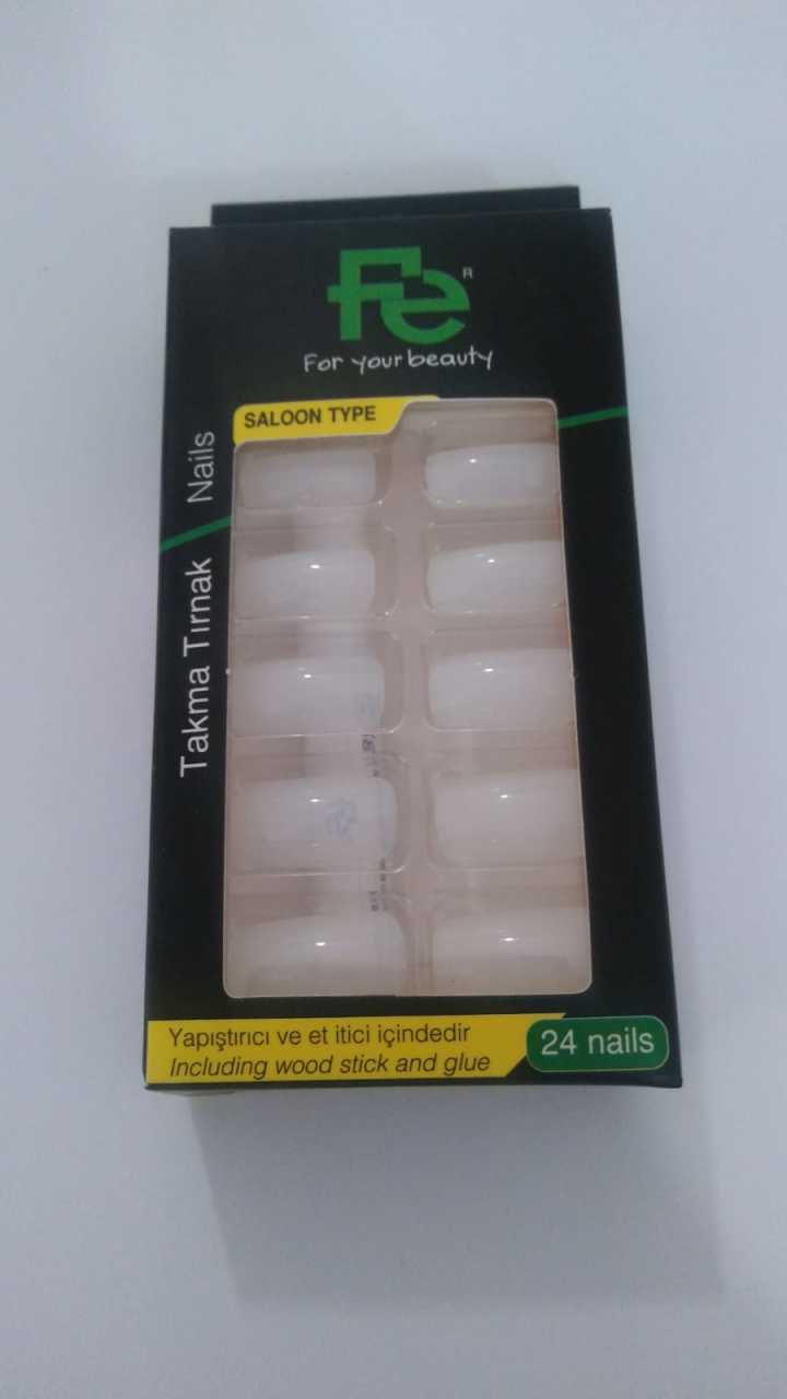 Fe Salon Tipi Takma Tırnak 24 Adet