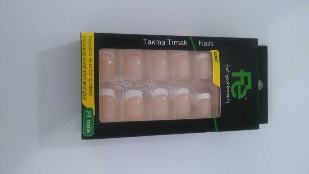 Fe Şeffaf Takma Tırnak (Uzun) 24 Adet