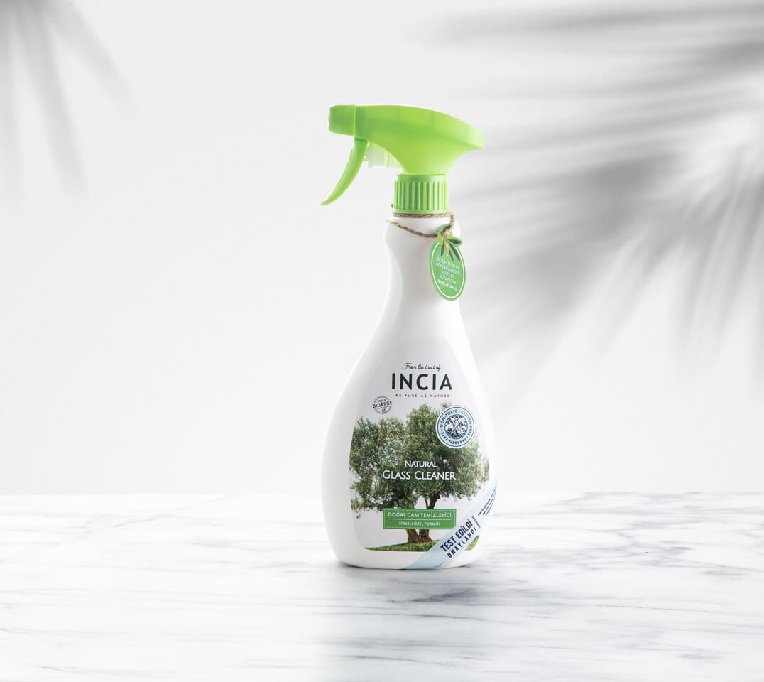 Incia Doğal Cam Temizleyici Sirkeli Özel Formül 500 ml