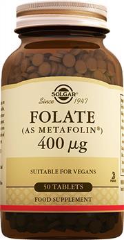 Solgar Folate (Metafolin) 400 mg 50 Tablet SKT 06/2021