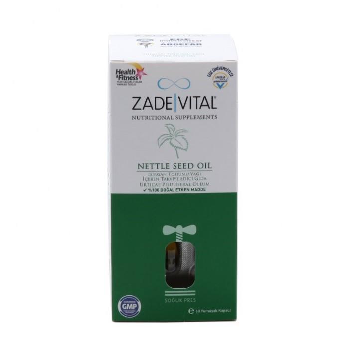 Zade Vital Isırgan Tohumu Yağı 800 mg 60 Blister Kapsül