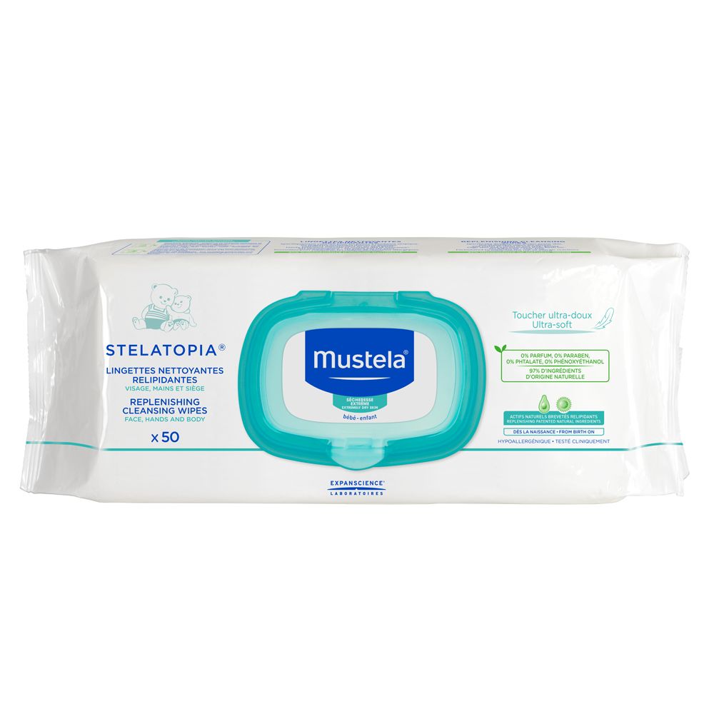 Mustela Stelatopia Islak Mendil 50 Adet