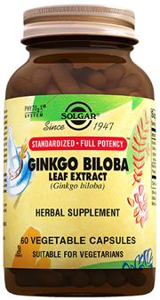 Solgar Ginkgo Bilbo Leaf Extract 60 Bitkisel Kapsül