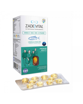 Zade Vital Omega 3 Balık Yağı Premium Adults 900 mg 50 Blister Kapsül