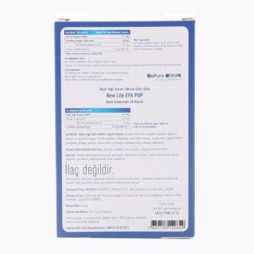 New Life Efa-Pop 30 Kapsül Omega 3 Balık Yağı