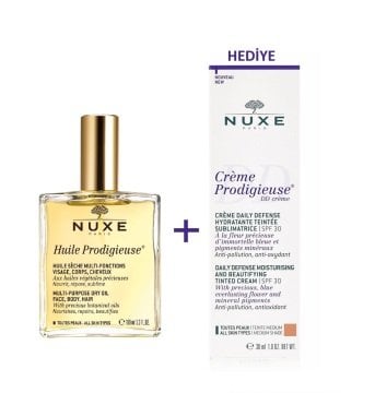 Nuxe Çok Amaçlı Kuru Yağ 100 ml | Nemlendirici Yorgunluk Giderici DD Krem SPF 30