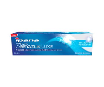 İpana 3 Boyutlu Beyazlık Luxe Diş Macunu Beyazlatıcı Besleyici 75 ml