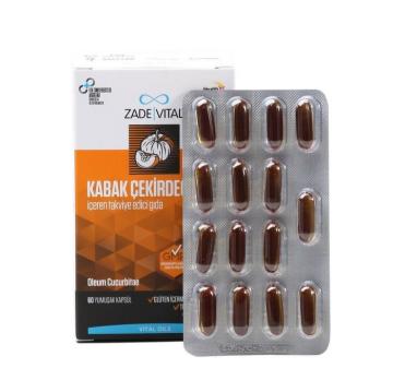 Zade Vital Kabak Çekirdeği Yağı 320 mg 60 Blister Kapsül