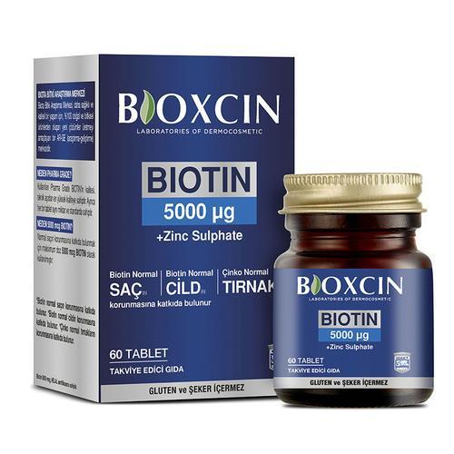 Bioxcin Biotin Tablet 5000mcg Takviye Edici Gıda 60 Tablet