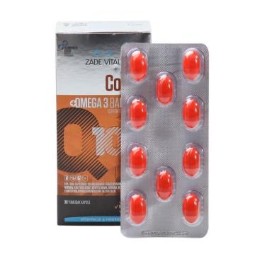 Zade Vital Koenzim Q10 Omega3 Balık Yağı 1000mg 30 Blister Kapsül