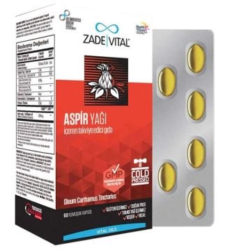 Zade Vital Aspir Yağı 600 mg 60 Blister Kapsül