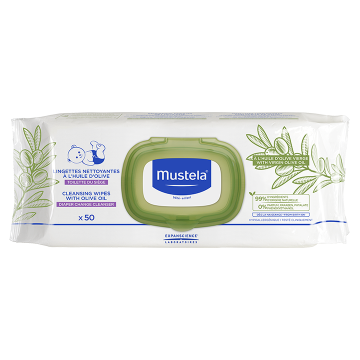 Mustela Cleansing Wipes Zeytinyağlı Islak Mendil 50 Adet