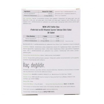 New Life Folifor 30 Tablet