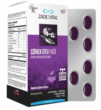 Zade Vital Çörek Otu Yağı 900 mg 30 Blister Kapsül