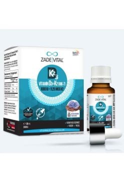 Zade Vital Vitamin D3K2 ve Keten Tohumu İçeren Damla 20 ml