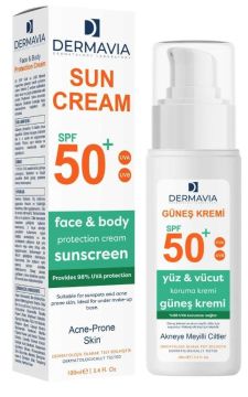 Dermavia Güneş Kremi AKNE SPF50 100ml