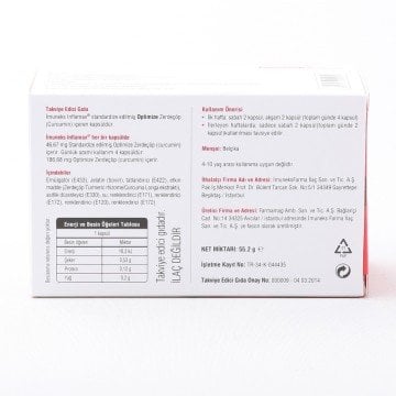 İmuneks Inflamax Optimize Zerdeçöp 60 Kapsül