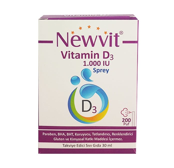 Newvit Vitamin  D3 1000 IU Sprey 30 ml